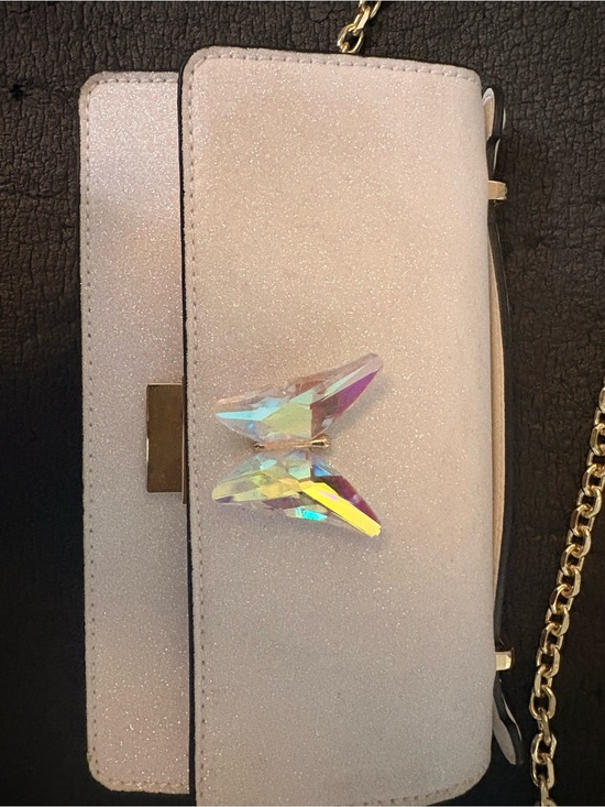 Handbags - Elegant Women's Butterfly Clutch - Pink Glitter